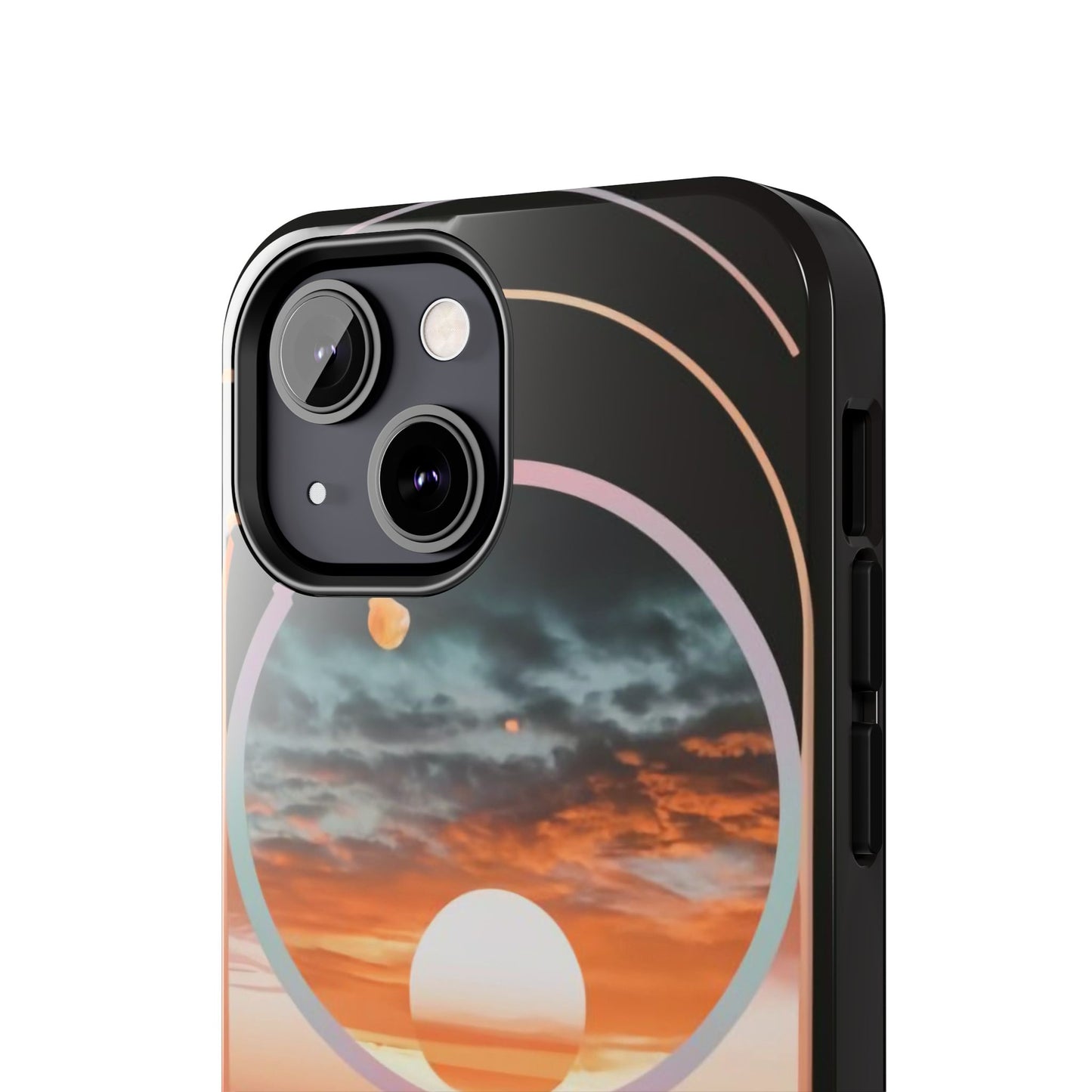 Fusion Sunset Abstract Art Tough Phone Case