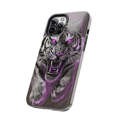 Enigmatic Hunter Tiger Sketch Tough Phone Case