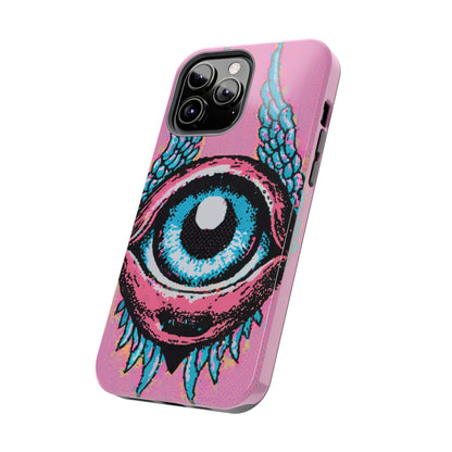 Halftone Horizon Eyeball iPhone Case