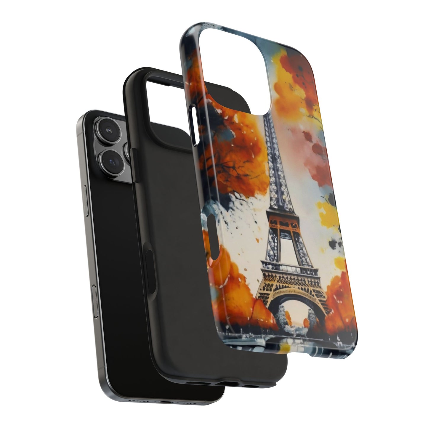 Watercolor Eiffel Twilight Defender Case