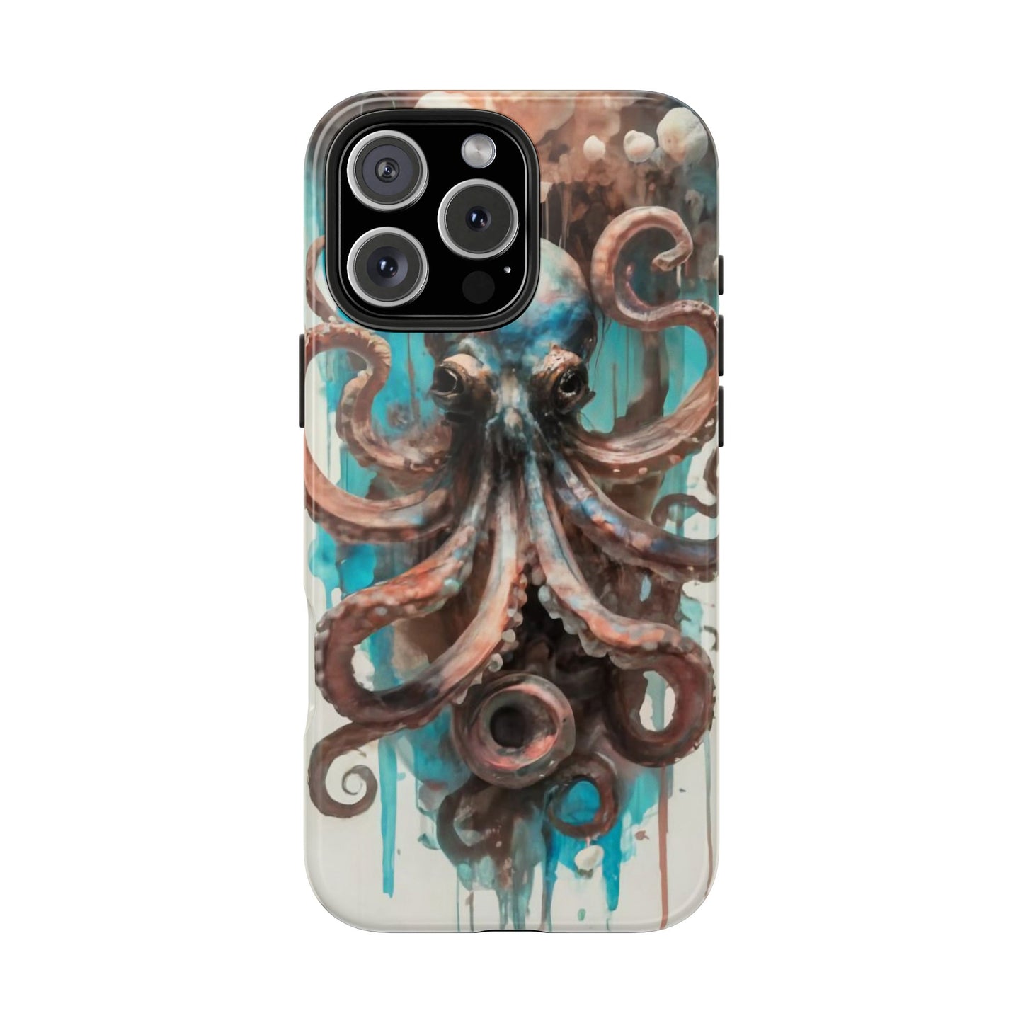 Serene Octopus Watercolor Tough Phone Case