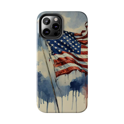 Tattered Glory American Flag Tough Phone Case