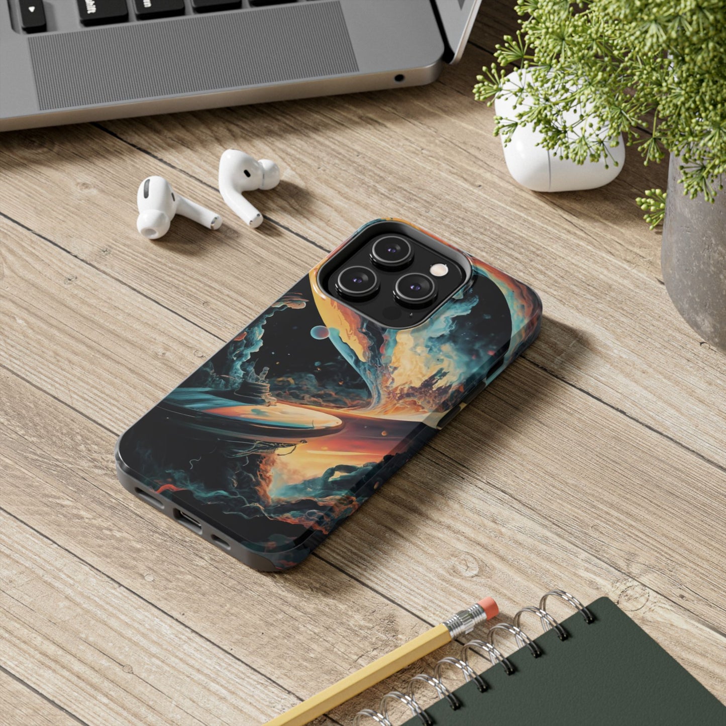 Retro Futuristic Space Odyssey Tough Phone Case
