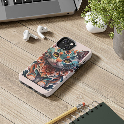 Floral Feline Armor Case