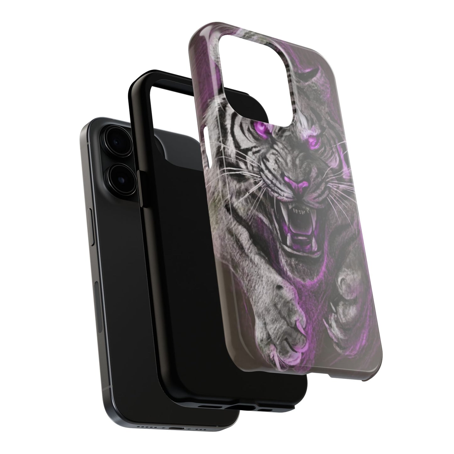 Enigmatic Hunter Tiger Sketch Tough Phone Case