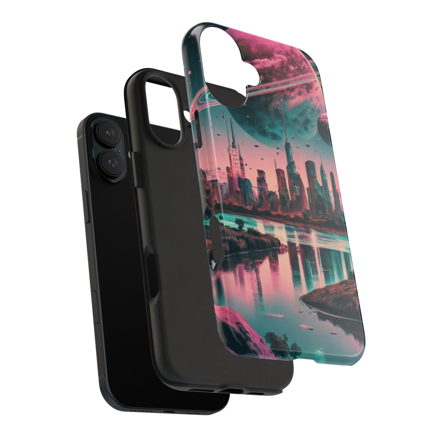 Celestial Cityscape Aerial View Tough Phone Case