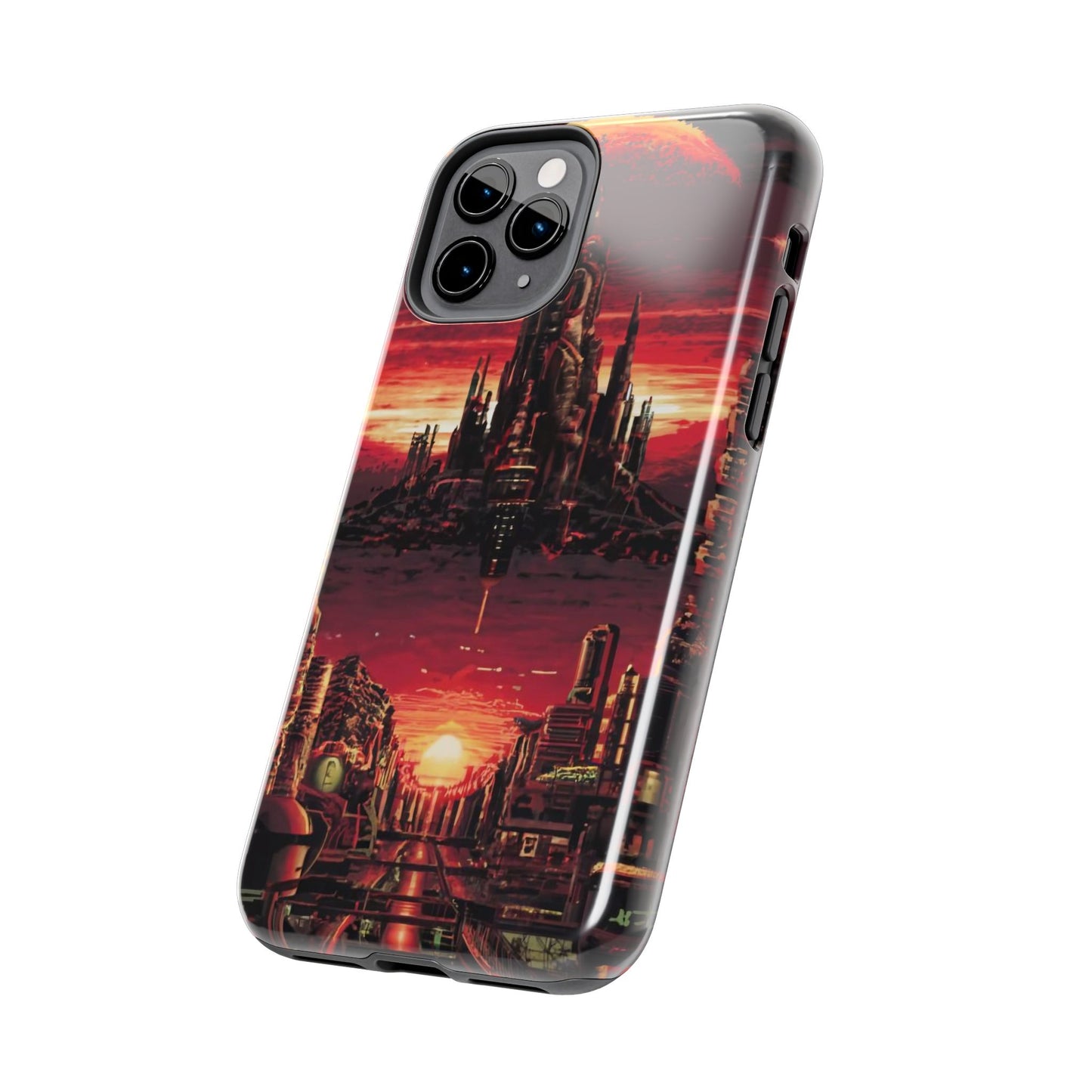 PixelVista Futuristic City Tough Phone Case