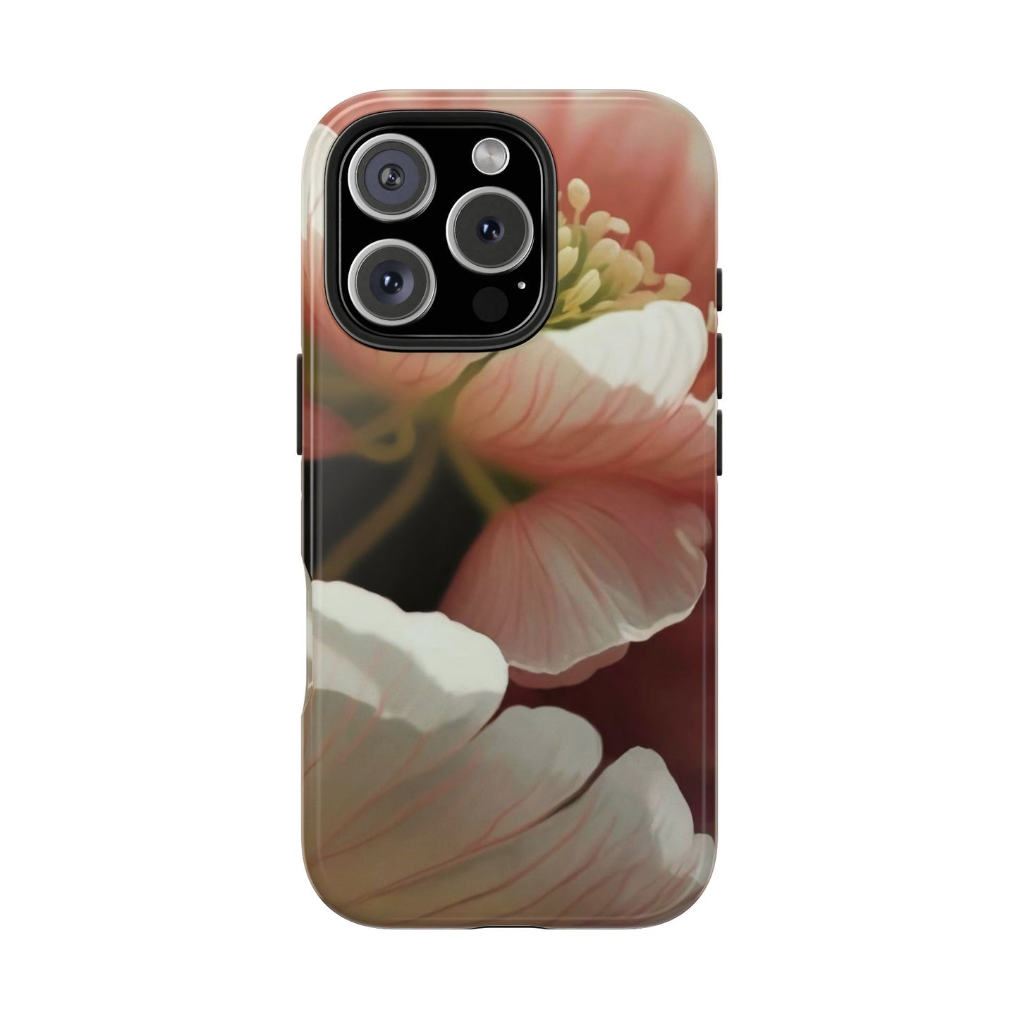 Pink Petal Watercolor Bloom Tough Phone Case