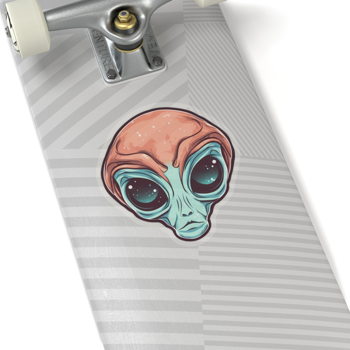 Cosmic Almond-Eyed Alien Vinyl Sticker