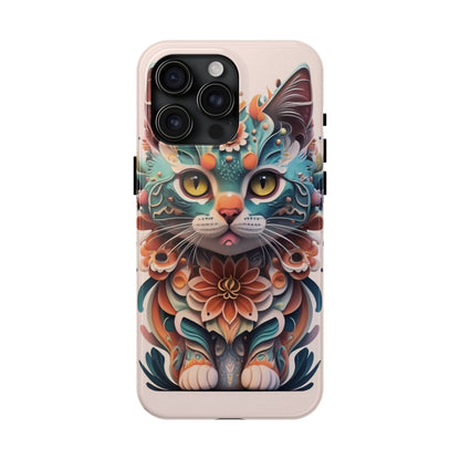 Floral Feline Armor Case