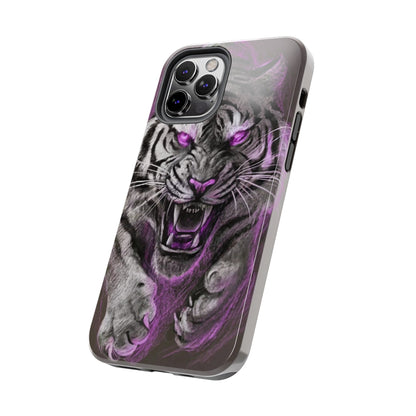 Enigmatic Hunter Tiger Sketch Tough Phone Case