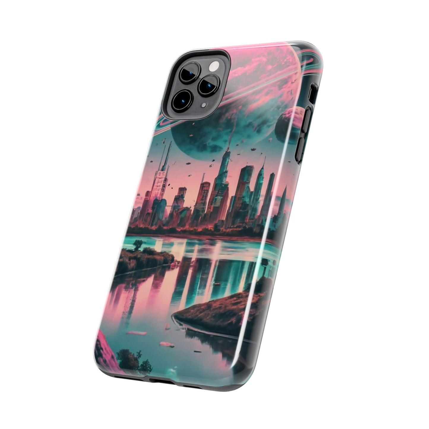 Celestial Cityscape Aerial View Tough Phone Case