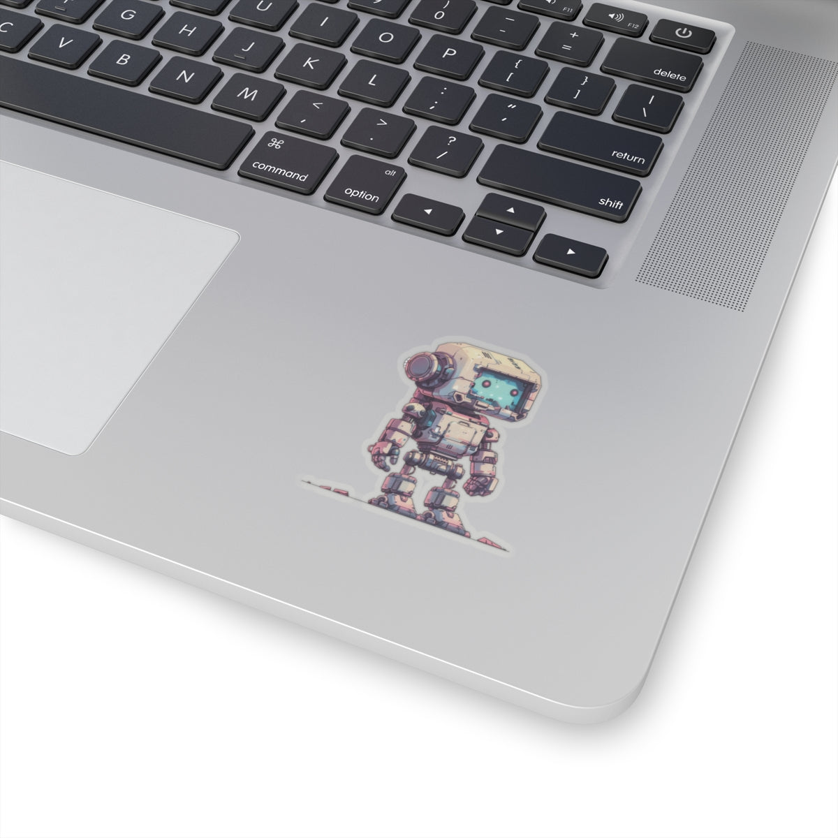 Junkyard Pixelated Robot Vinyl Sticker