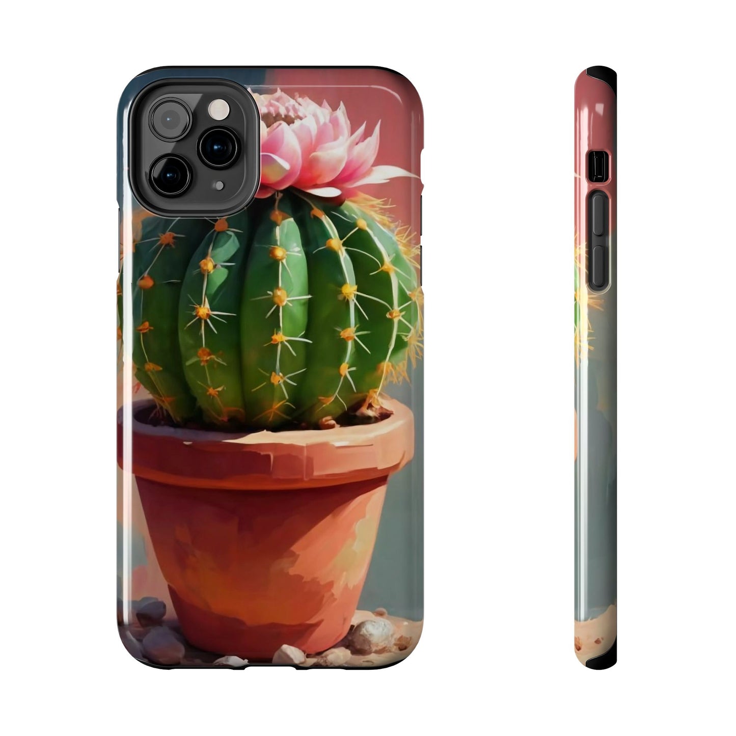 DesertBloom Terracotta Cactus Tough Phone Case