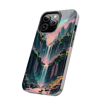 Moonfall Cascades Night View Tough Phone Case