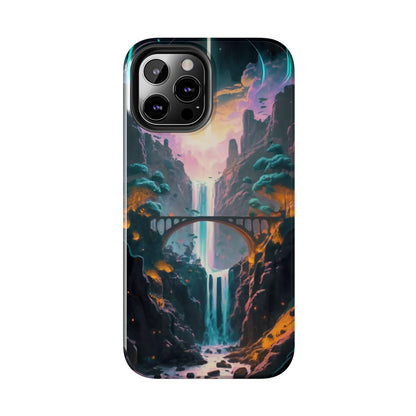 Midnight Cascade Blue Moon Tough Phone Case