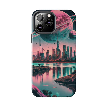 Celestial Cityscape Aerial View Tough Phone Case