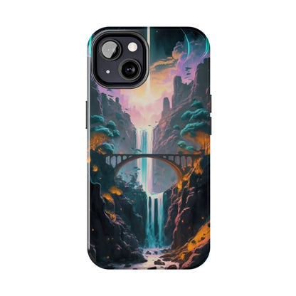 Midnight Cascade Blue Moon Tough Phone Case