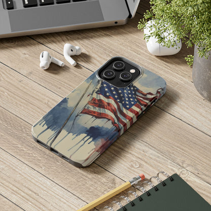 Tattered Glory American Flag Tough Phone Case