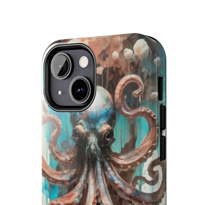 Serene Octopus Watercolor Tough Phone Case
