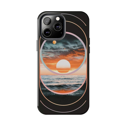 Fusion Sunset Abstract Art Tough Phone Case