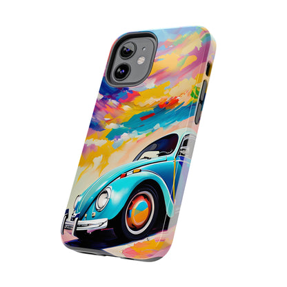 Painted Blue VDub Beetle - Tough Phone Case