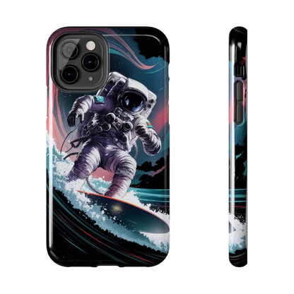 Cosmic Crest Astronaut Wave Rider Tough Phone Case