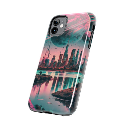 Celestial Cityscape Aerial View Tough Phone Case