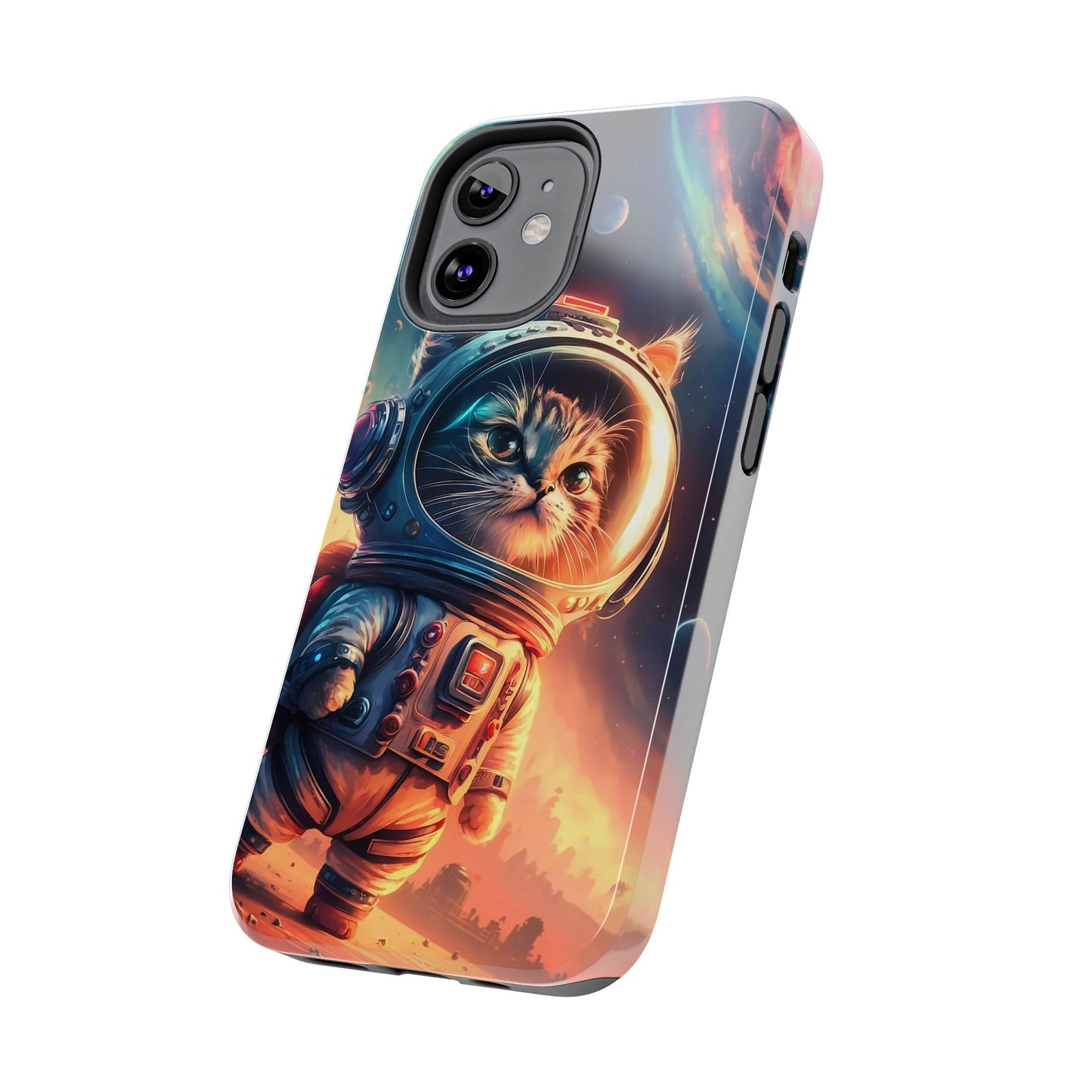 Cosmic Kitty Space Explorer Tough Phone Case