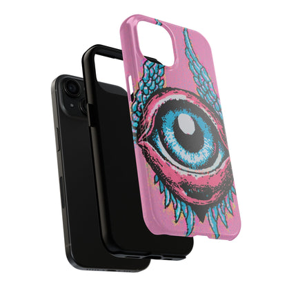 Halftone Horizon Eyeball iPhone Case