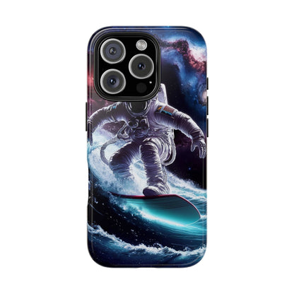 Galactic Wave Rider Astronaut Tough Phone Case