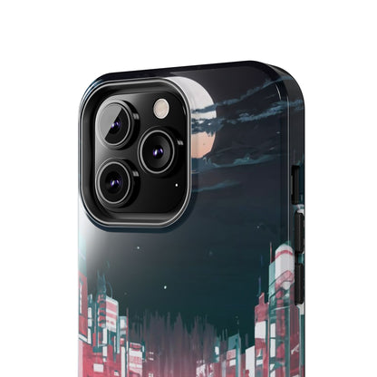 Moonlit Waterfront City Night Tough Phone Case