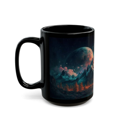 Crimson Blossom Planet Mug