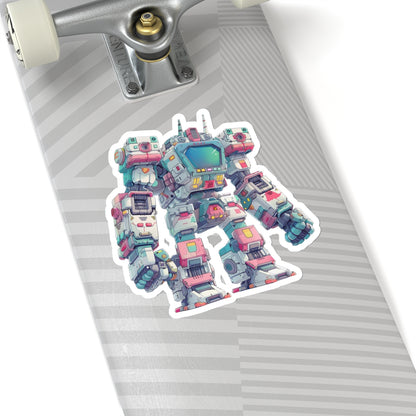 Blocky Bot Blast Sticker