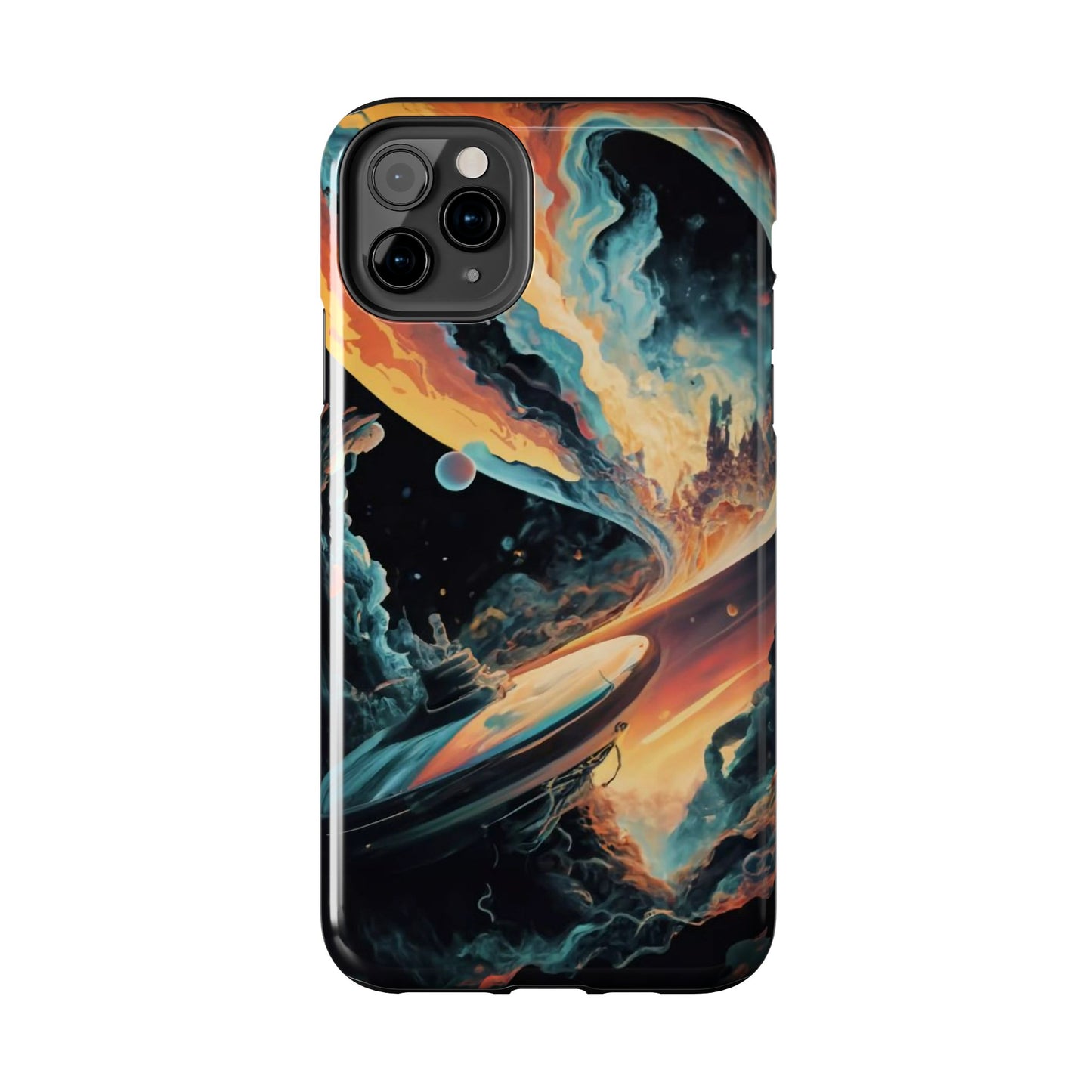 Retro Futuristic Space Odyssey Tough Phone Case