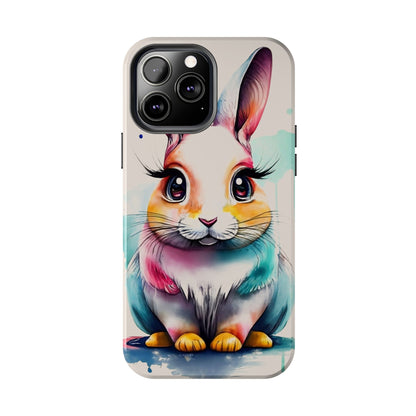 Minimalist Bunny Abstract Art Tough Phone Case