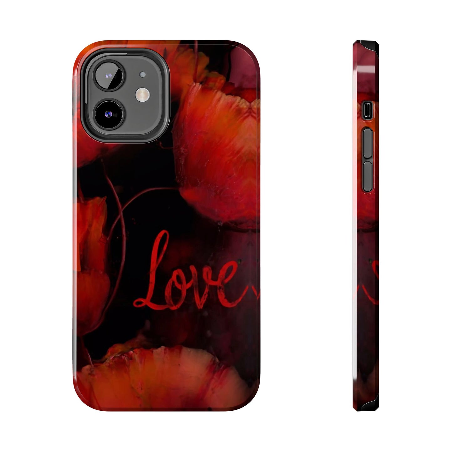 Crimson Love Blossoms Tough Phone Case