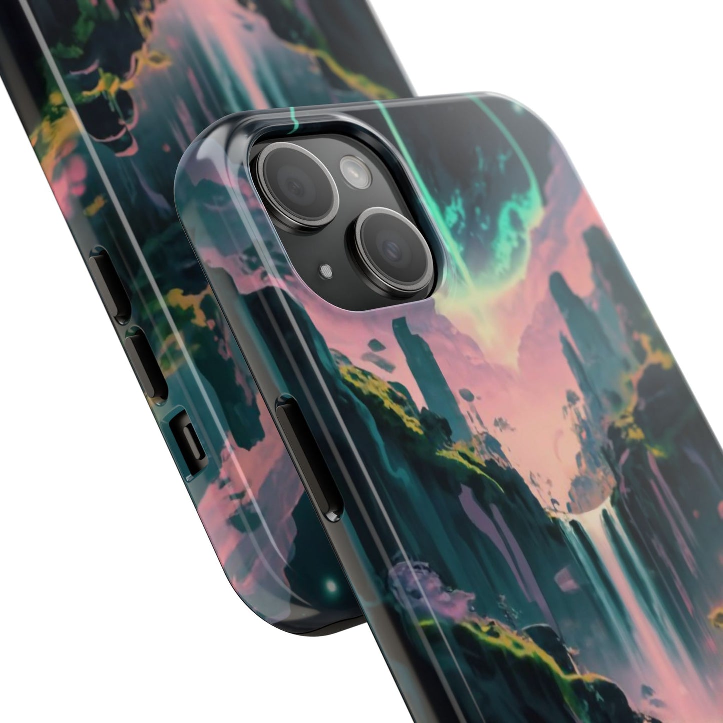 Moonfall Cascades Night View Tough Phone Case