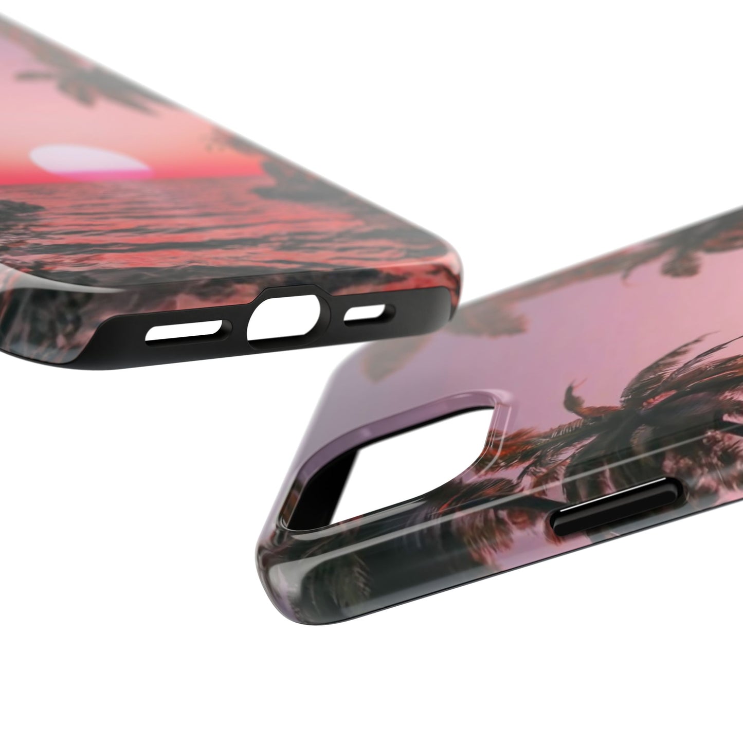 Golden Horizon Palm Sunset Tough Phone Case