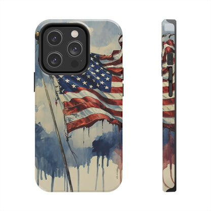 Tattered Glory American Flag Tough Phone Case