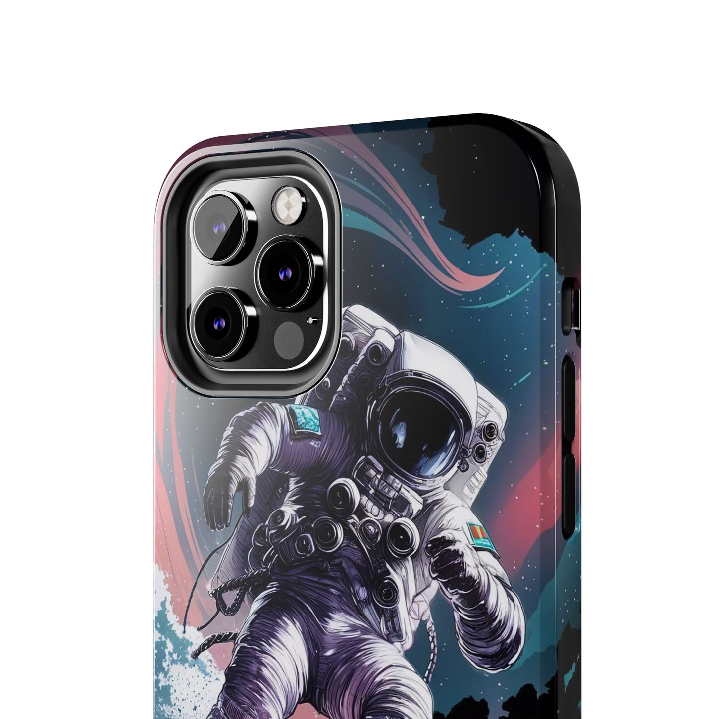 Cosmic Crest Astronaut Wave Rider Tough Phone Case