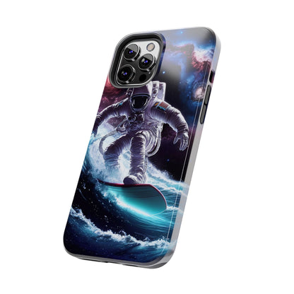 Galactic Wave Rider Astronaut Tough Phone Case