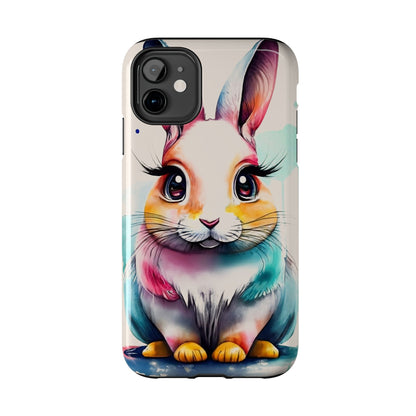 Minimalist Bunny Abstract Art Tough Phone Case