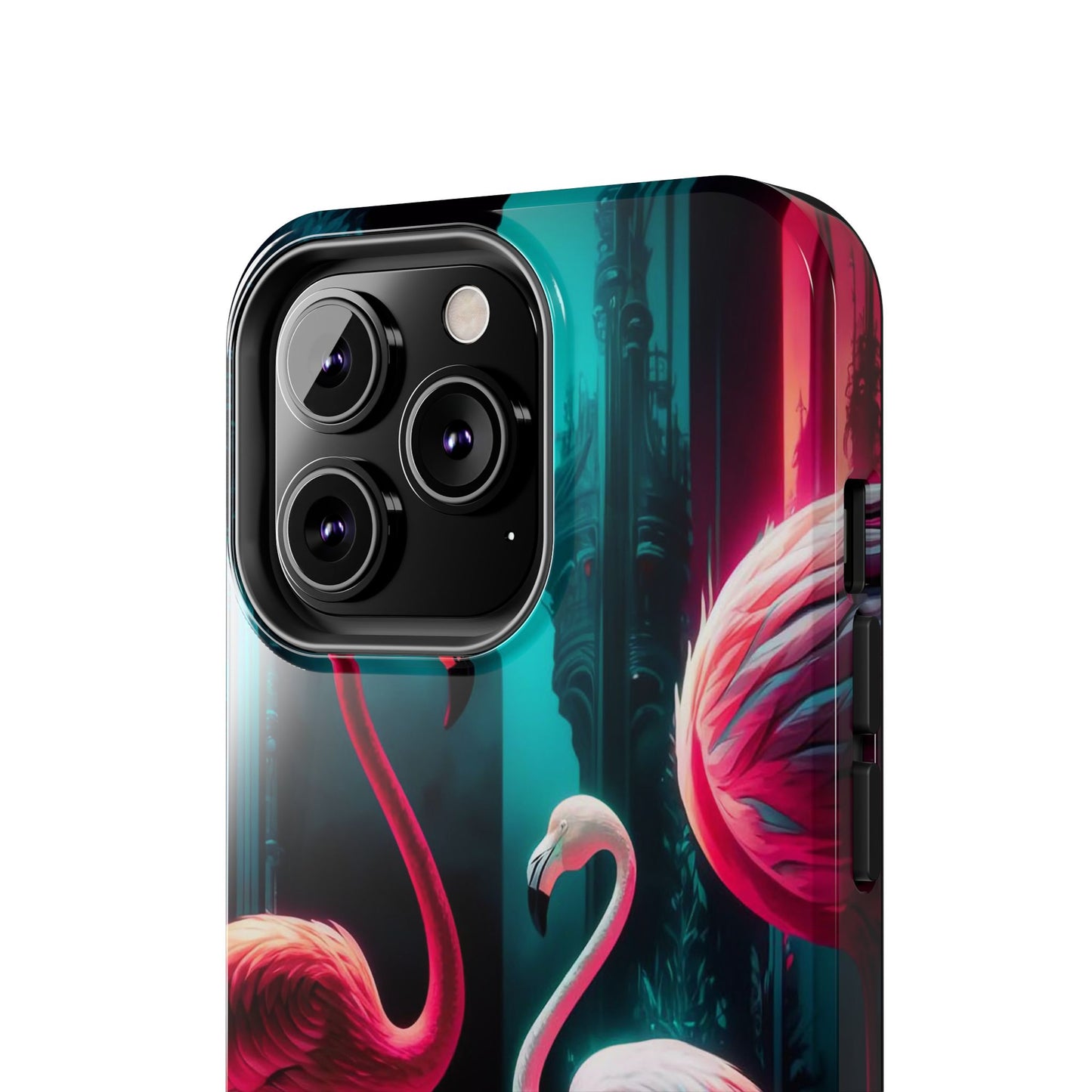 Vibrant Flamingo Gathering Tough Phone Case