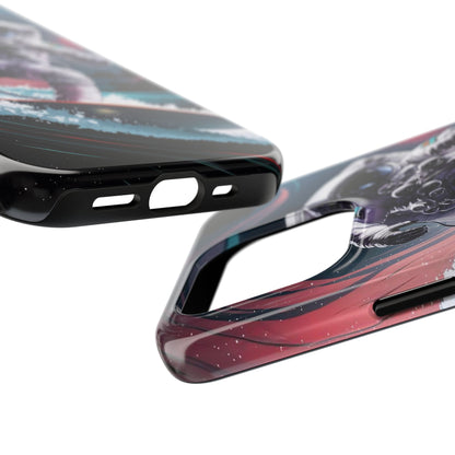 Cosmic Crest Astronaut Wave Rider Tough Phone Case