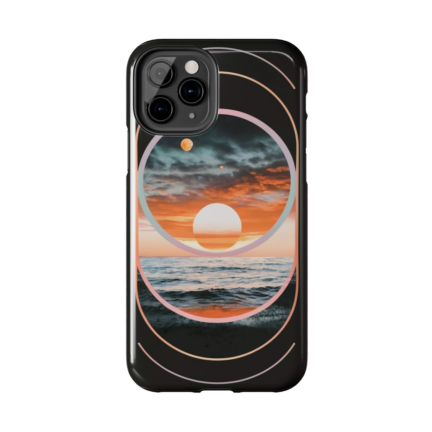 Fusion Sunset Abstract Art Tough Phone Case