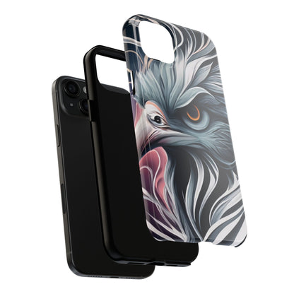 AviarySwirls Monochrome Bird Tough Phone Case