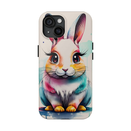 Minimalist Bunny Abstract Art Tough Phone Case