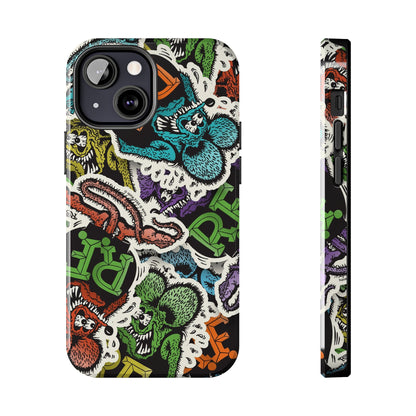 Rat Fink Sticker Bomb - Tough Phone Case