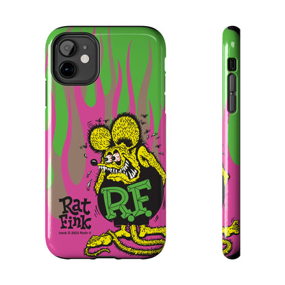 Fink Flames - Pink/Green - Tough Phone Case